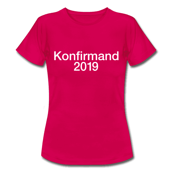 Konfirmand 2019 - som tryk på t-shirt m.m.