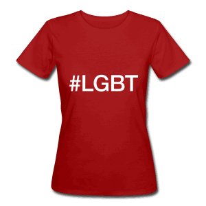LGBT - hashtag som tryk på t-shirt - #LGBT