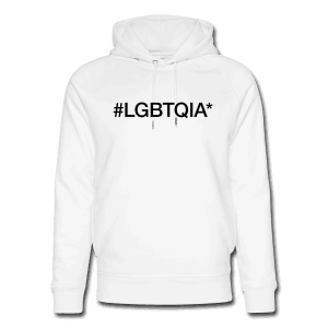 LGBTQIA* - hashtag som tryk på t-shirt - #LGBTQIA*