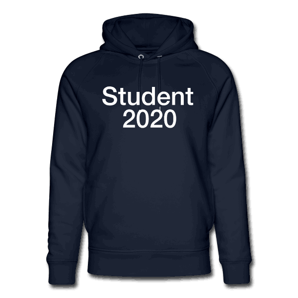 Student 2020 - som tryk på t-shirt m.m.